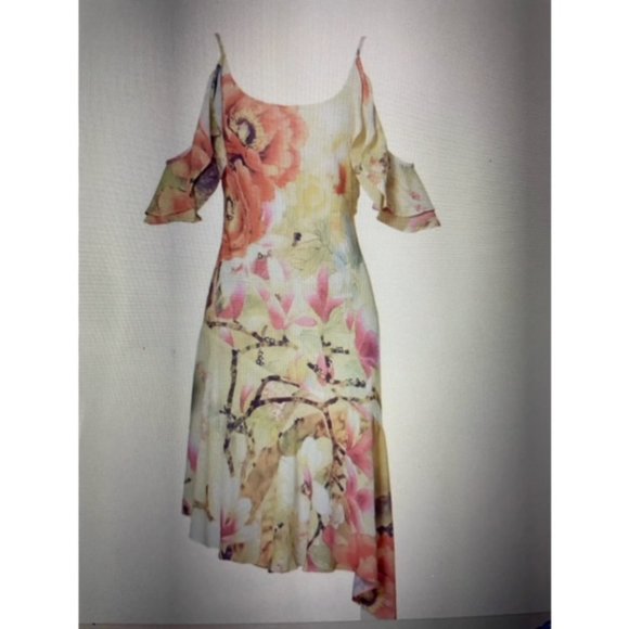 RUNWAY designer designer - Jose Natori print dress - size 8 - Picture 2 of 2